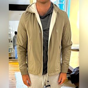 Ermenegildo ZEGNA Nappa leather hooded jacket